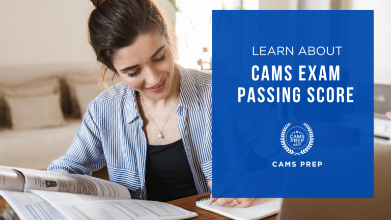 CAMS Exam Passing Score