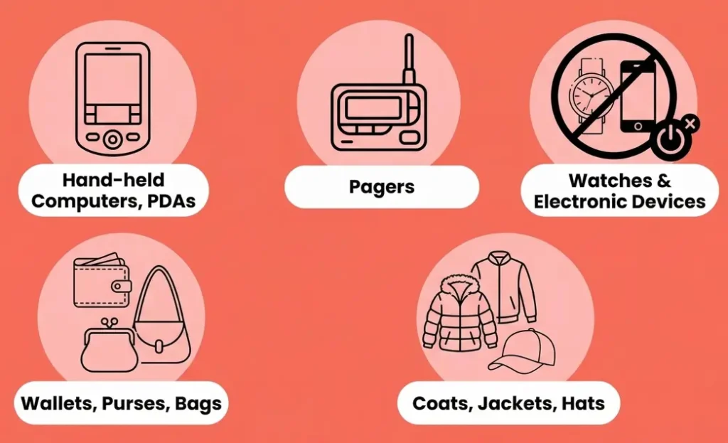 CAMS Exam Prohibited Items