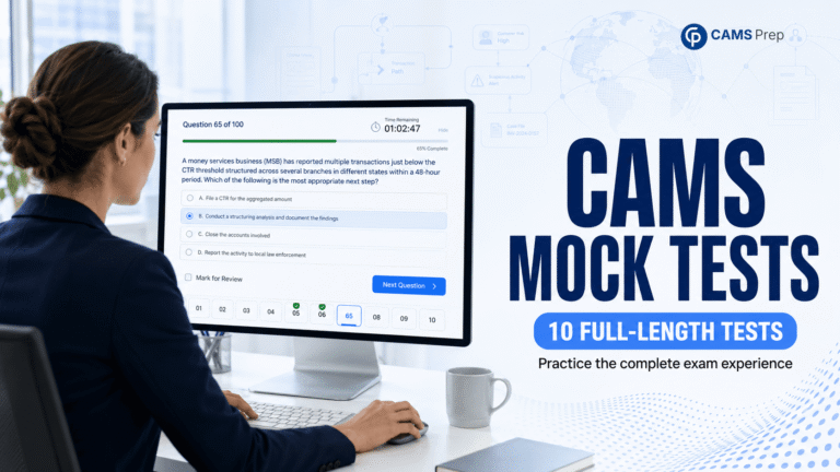 10 Full-Length CAMS Mock Tests – English